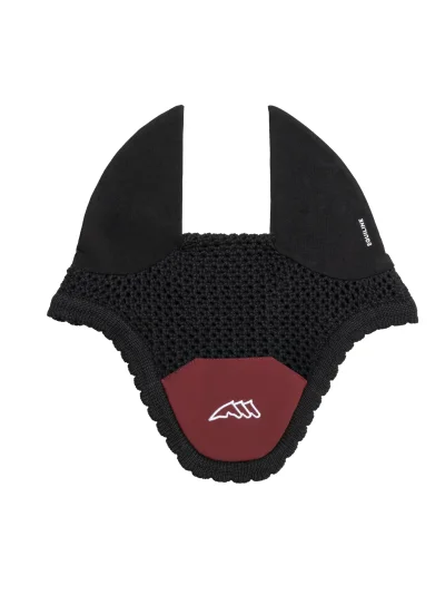 Ensemble tapis de selle et bonnet technique rouge (Alpine Plum) avec logo brodé EQCRISCE - Equiline - imagen 2